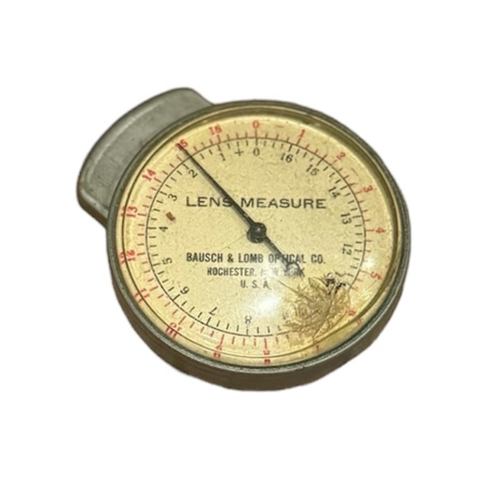VINTAGE BAUSCH & LOMB GENEVA LENS MEASURE LENSE CLOCK